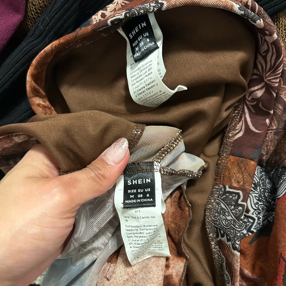 Brown and Black Patterned Top - Picture 5 of 5